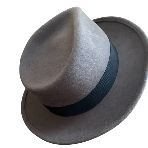 Conner Handmade Fedora Hat Gray